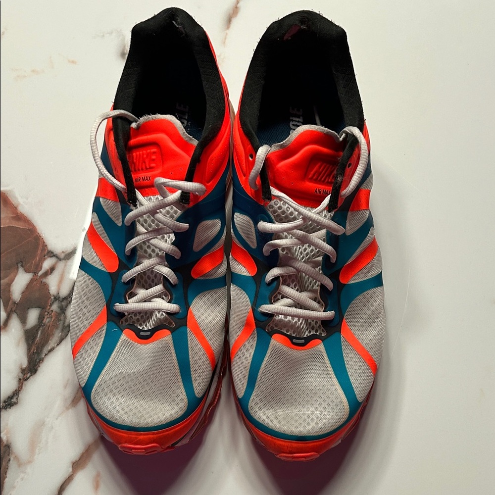 Nike Athletic Shoes - Red, Blue, and Gray